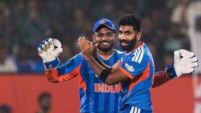 File pic - Sanju Samson and Jasprit Bumrah (Image credit: BCCI) 'No replacement for Jasprit Bumrah': Sanju Samson's big statement after India's defeat