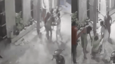 CCTV footage depicts the disturbing encounter, while neighbors came to her aid upon hearing her screams ‘You earn more than me, buy me a Thar’: Ludhiana woman slapped, kicked, dragged by hair by husband; CCTV emerges