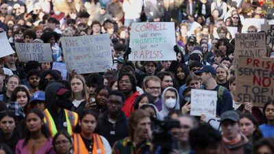 People attend a Justice for Survivors rally at Cornell University in Ithaca, New York (Image credit: Reuters) Cornell rape case explained in 5 questions: What happened at fraternity house, and what else remains unanswered