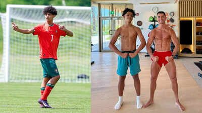 Cristiano Jr. with his father Ronaldo. (Agencies Photo) How Cristiano Jr. could represent other countries in international football as Ronaldo’s dispute with Portugal coach Jorge Jesus rumbles on
