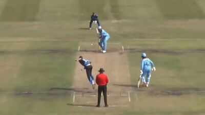 Photo/screengrab Five wickets in an over: South African bowler makes history with rare feat - Watch