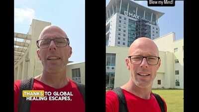 Dave Flew outside Lucknow’s health care (Instagram) “The Indian healthcare system blew my mind”: British couple travels to Lucknow for IVF treatment, praises India’s medical care