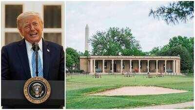 Donald Trump announces Tom Fazio-designed redevelopment of 106-year-old East Potomac Golf Links in Washington, plans 15-month closure despite court order halting tree removal
