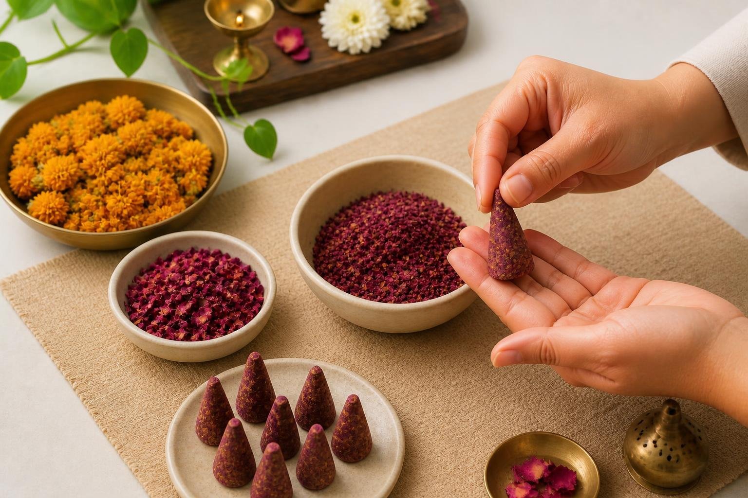 Don't throw away used pooja flowers; here's how to turn them into fragrant dhoop at home