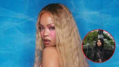 Rihanna seemingly takes a jab at EJ Johnson after their comments on being late at Paris Fashion Week because of the pop singer. (Instagram) Did Rihanna indirectly clap back at EJ Johnson after Paris Fashion Week allegations? Here's what we know