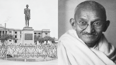 Gandhi statue outside the Sindh high court, Karachi (Picture credit: Haider Sherazi) The midnight rescue of Karachi's Mahatma Gandhi