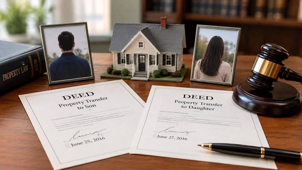 Georgia father’s two property deeds to his son and daughter
