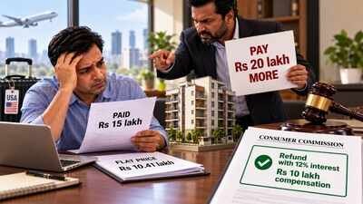 According to the allegations, a director of the construction company refused to hand over the property and demanded an additional Rs 20 lakh. (Image for representative purpose only) US-based homebuyer paid Rs 15 lakh for Rs 10.41 lakh flat, but builder demanded Rs 20 lakh more and allegedly threatened him; commission orders refund with 12% interest and Rs 10 lakh compensation