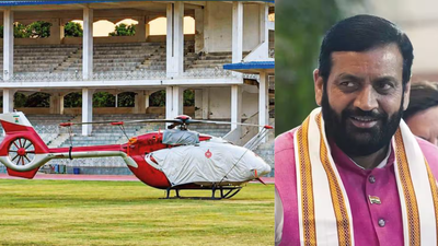Chopper landings at the Gurgaon stadium are not a recent phenomenon. Haryana CM’s chopper parked in Gurgaon stadium, athletes lost access to tracks for 4 days