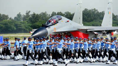 Ghaziabad: Air Force officials take part in a full dress rehearsal ahead of the 94th Indian Air Force Day 2026, in Ghaziabad. (PTI Photo) IAF at 94: Capable, but stretched