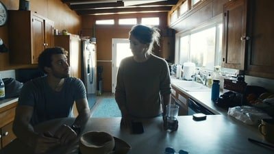 Billy Evans and Elizabeth Holmes in the documentary ‘You Can See Everything.’