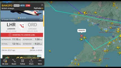 British Airways flight BA295 declares emergency, descends to 9,000ft. British Airways flight BA295 declares emergency, descends to 9,000ft; Chicago-bound flight diverted to London