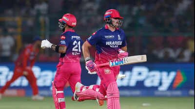 Rajasthan Royals' Lhuan-dre Pretorius and Dhruv Jurel (Reuters) Rajasthan Royals star creates history, surpasses Chris Gayle for highest T20 score