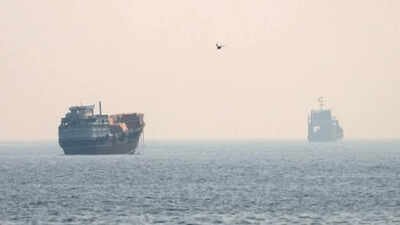 Indian seafarers safe after tanker hit in Strait of Hormuz and another off Romania (representative image) Two vessels carrying 24 Indian seafarers hit by projectiles, drone in separate incidents; all safe