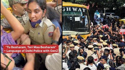 AAP shares another video of Delhi Police alleging misbehaviour 'Shameful': AAP shares video, says Delhi Police ‘abusing’ protesters at Jantar Mantar