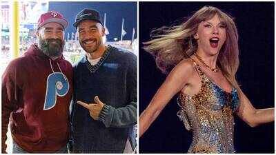 Jason Kelce’s early morning gym request left Travis Kelce laughing, while Taylor Swift called the situation “f---ed up”. (Photo: Instagram) Taylor Swift wasn’t pleased when Jason Kelce woke her and Travis Kelce at 7:30 am to ask his brother to spot him during a workout: ‘This is f---ed up’