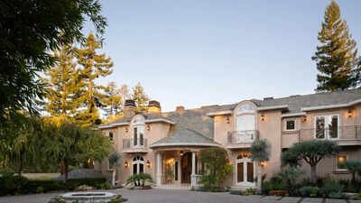 Pic credit: Trulia In 2007, 49ers legend Jerry Rice asked $22 million for his custom-built Silicon Valley mansion; it later sold for $9 million and is now back on the market for $35 million, with 12,520 square feet, Versace floors and Swarovski crystal accents