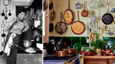 Photo credit (L-R): Wikipedia; www.lapeetch.okay-perfect.com Julia Child and her husband built La Pitchoune in Provence in 1963 and used it for nearly three decades; after she gave it up in 1992, the home became a cooking school where guests still cook in her original kitchen