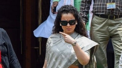 Actor and BJP MP Kangana Ranaut. (Rahul Singh)