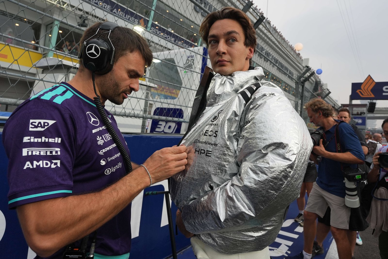 Mercedes driver George Russell