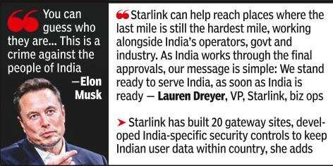 Musk says Starlink ready to start India service