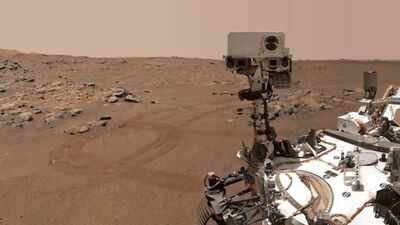 Nasa’s Perseverance Mars rover is seen in a "selfie" that it took over a rock nicknamed "Rochette" (Nasa) Nasa's Perseverance rover breaks 15-year Mars record, travels farther than any other space vehicle