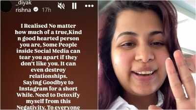 'Need to detoxify myself from this negativity'_ Diya Krishna takes Instagram break after Fort Kochi. 'Need to detoxify myself from this negativity': Diya Krishna takes Instagram break after Fort Kochi row; explains ‘Sad reality’ comment
