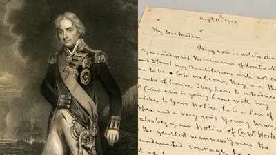 Pic credit: Sotheby's A British collector spent four decades gathering Admiral Lord Horatio Nelson’s letters, naval documents and manuscripts; the archive, including letters to Emma Hamilton, is now up for auction at Sotheby’s for an estimated £4 million to £6 million