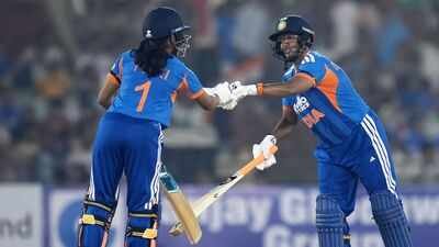 Deepti Sharma and debutant Niki Prasad helped India secure a four-wicket win Deepti Sharma, debutant Niki Prasad rescue India after top-order collapse against Zimbabwe