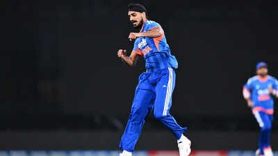 India's Arshdeep Singh (PTI photo) Arshdeep Singh scripts history, becomes first Indian to 150 T20I wickets