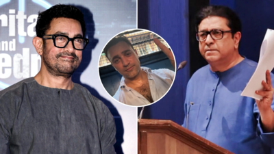 The meeting created a buzz in political circles Aamir Khan calls on Raj Thackeray at home amid row over nephew Imran Khan