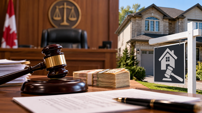 Image AI generated Ontario court ordered a homeowner to pay neighbours $520,000 in damages and costs; a year later, his property was advertised for sheriff’s sale