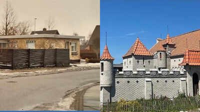 Peter Hvid’s castle hosts an annual Halloween event, now featuring 16 actors and treats sponsored by local businesses In 2005, a Danish man moved into an ordinary suburban house and started building a garden wall the following year; two decades later it has castle towers, a four-metre moat and hundreds of visitors