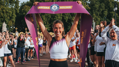Photo courtesy: Instagram/@esmee_ldn At 18, Esmée Gummer was paralysed after surgery and told she might never walk again; at 35, she has run 5,000 km in 99 days, hosted a record 76 running clubs and involved 6,684 people