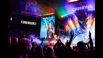 Pink headlined a San Diego concert that raised $8.25 million for cancer research; the benefit series has now generated more than $28 million across four star-powered events