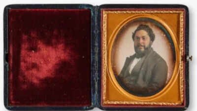Vashon was known for his contributions to law, education and civil rights in US. (Photo:Sotheby's) In 1856, a photographer captured a man whose identity was forgotten; after selling in 2025 as an unknown sitter, the portrait was traced to New York's first licensed Black lawyer and sold for $230,400