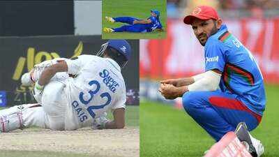 Drama! Qais Ahmed's injury moment brings back memories of Gulbadin Naib's T20 World Cup incident