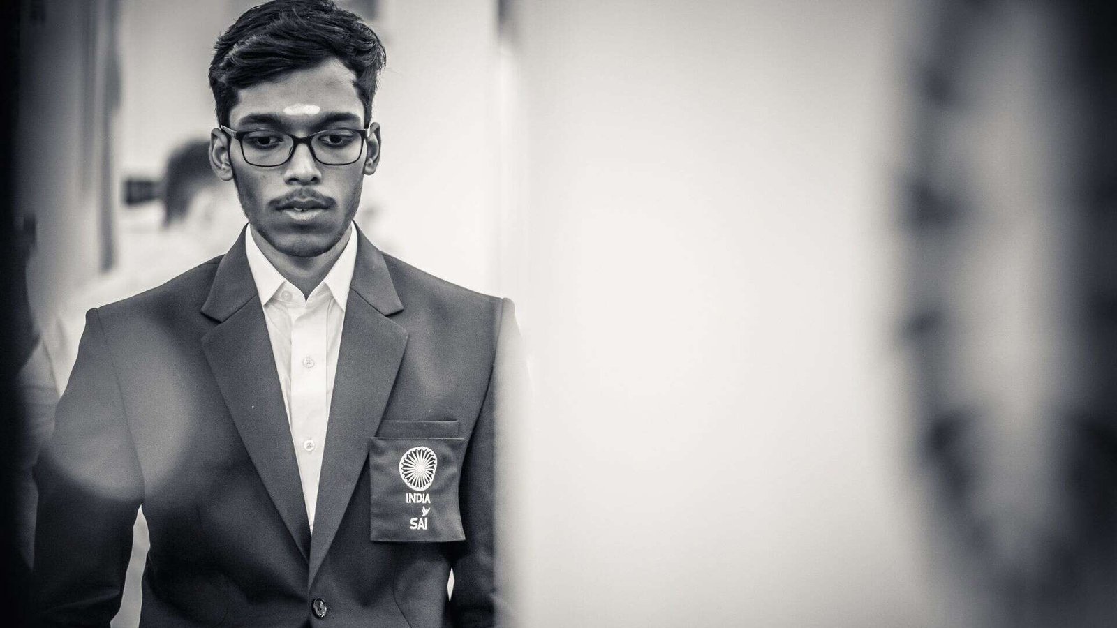 R Praggnanandhaa at 2026 Chess Olympiad (Photo by Michal Walusza for FIDE)
