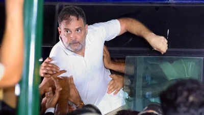 Rahul Gandhi was detained after a nine-hour against CEC in Delhi DMK’s mixed signals on Rahul: Ex-ally backs Cong MP’s anti-CEC protest day after questioning silence on Tamil Nadu SIR