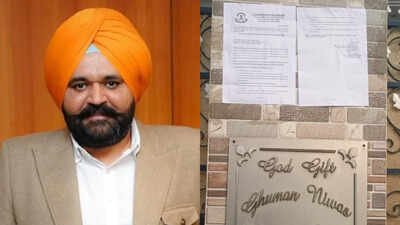 The CBI's move came after Ghuman did not appear before the agency at its Chandigarh office on Wednesday for questioning. He had reportedly been asked to appear at 2.30pm. Summons on the wall: CBI pastes notice outside residence of Punjab CM Bhagwant Mann's OSD Rajbir Ghuman
