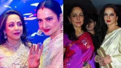 Hema Malini wishes Rekha on her 72nd birthday, shares unseen pictures with the actress