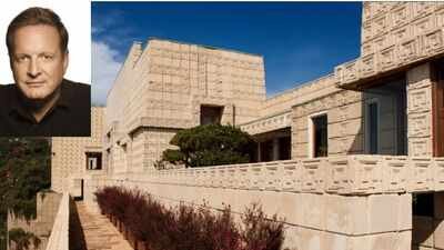 Photo credit (L-R): Burkle Foundation and the MLS Billionaire Ron Burkle bought Frank Lloyd Wright’s earthquake-damaged Ennis House for about $4.5 million, roughly 70% below its original ask, then spent up to $17 million restoring it before it sold for $18 million