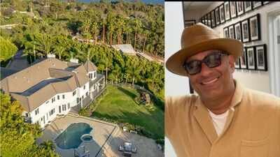 Photo credit (L-R): Jeff Elson via tmz.com; Russell Peters/ Instagram Russell Peters bought a 1.3-acre Malibu estate for $4.725 million in 2014 and remodeled the roughly 10,000-sq-ft home; after years of listing and renting it, the comedian is now asking $8.5 million
