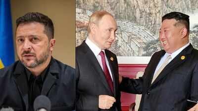 Zelenskyy claims Putin-Kim military partnership now includes jet drones Zelenskyy claims Putin shared jet-drone technology with North Korea