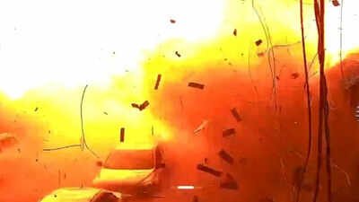 (Source: Kharkiv prosecutor's office): An explosion from a Russian strike, amid Russia's attack on Ukraine, in Kharkiv Zelenskyy sounds alarm as Russia hits Ukraine’s energy sites despite Trump’s ceasefire announcement