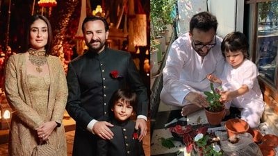 Saif Ali Khan spoke about being a father to young Taimur and Jeh at 55.