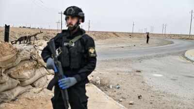 Security forces of Syria's Interior Ministry guard the al-Omar oil field, the country's largest by area and production Explosion, fuel leak: Two Syrian pipelines damaged in fresh blow to war-hit energy network