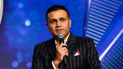 Virender Sehwag was given a brutal reality check during the 2004 Asia Cup (AFP)