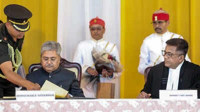 Dushyant Kumar Gautam sworn in as Sikkim governor, Congress vows stir
