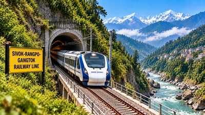 Indian Railways is working towards finishing the long-delayed Sivok-Rangpo railway project by December 2027. (Image for representative purpose only) Sikkim to get train connectivity for first time as 44.5-km Sivok-Rangpo project reaches 75% progress, to be completed by December 2027; railways fast-tracks Rs 9,000 crore Gangtok rail link as well